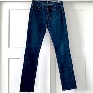 7 FOR ALL MANKIND - straight leg denim jeans- size 25
